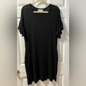 NWOT black dress size L